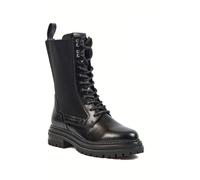 Pod Polly Leather/Textile WoMens Black Boots - Size UK 6