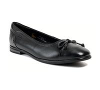 Pod Priya Leather WoMens Black Flats - Size UK 6
