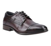 Pod Ralph Leather Mens Chestnut Oxford Shoes - Brown - Size UK 9