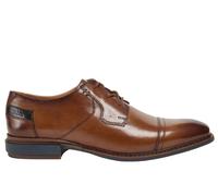 Pod Savage Leather Men's Trainers, Size 8 In Cognac