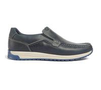 Pod Sean Casual Leather Comfort Fashion Slip On Boat Shoes Trainers Navy