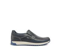 Pod Sean Leather Slip-on Boat Shoe, Navy, Size 7, Men Navy
