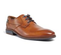 Pod Smyth Leather Mens Cognac Lace-Up Shoes - Tan - Size UK 7