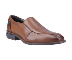 Pod Spear Leather Mens Cognac Slip-On Shoes - Brown - Size UK 11