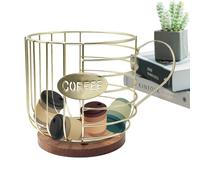 Pod Storage Rack - Steam Cover Tower, Countertop Dispenser | Coffeemaker Organizing Stand, Sturdy Display Unit, Workplaces and Hospitality Corners for Quick Access, Drink Stations, Daily Rush