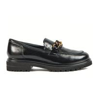 Pod Tate Womens Loafer Shoes - Black Leather - Size UK 3