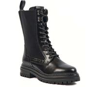 Women's Pod Polly Leather/Textile Women's Black Boots - Size: 6