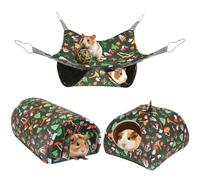 podafu Guinea Pig Hideout, Washable Guinea Pig Toys, Ferret Hammock,3 Pack Guinea Pigs Cages Set,Soft Ferrets Cage Accessories, Rabbit Bed,Bunny Hideouts Tunnel for Rat, Sugar Glider, Squirrel