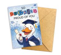 Podagree Graduation Card for High School College Grad, College Graduations Card for Him Her, Congratulations on Grad Cards Gift, So Ducking Proud of You