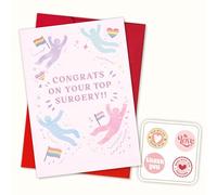 Podagree Rainbow Celebration Greeting Card, LGBTQ+ Affirmation Perfect for Gender-affirming Surgery Milestones, Pride and Supportive Message for Transgender Community