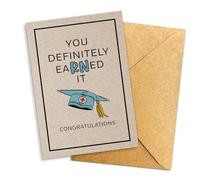 Podagree Registered Nurse Graduation - Greeting Card Definitely EaRNed It! Congratulations on Your Achievement - Celebrate Your Success as a New RN - 8x5.3 Inch (EaRNed It)