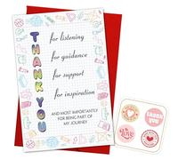 Podagree Thank You Greeting Card, Teacher Appreciation Card Gift for Teachers, Students, Parents, Friends, Coworkers, Classmates, Mentors, Tutors, Family, Neighbors, Boss, Colleagues, Supporters T96