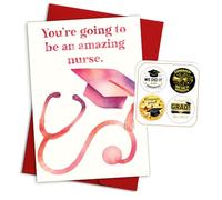Podagree You’re Going To Be An Amazing Nurse Graduation Card with Evelope, Nursing School Graduate RN Student Congratulations Future Healthcare Hero Stethoscope Medical Graduation Gift, 8x5.3 Inch