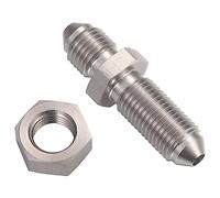 Podavelle 3AN Stainless Steel Bulkhead Brake Hose Fitting Adapter Straight with Nut