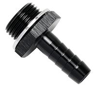 Podavelle M18x1.5 Male Metric to 3/8 Hose Barb Fuel Pump Inlet Adapter Fitting Fits Bosch 044 Fuel Pump Aluminum Black