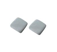 PODAY 2 pcs square stool chair cover, square dining chair elastic seat cover, dresser stool cover, bar stool cover, square wrinkle free elastic stool cover, washable 10-12.6in Silver-Gray