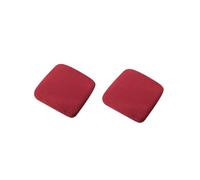 PODAY 2 pcs square stool chair cover, square dining chair elastic seat cover, dresser stool cover, bar stool cover, square wrinkle free elastic stool cover, washable 10-12.6in Wine-Red