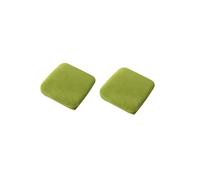 PODAY 2 pcs square stool chair cover, square dining chair elastic seat cover, dresser stool cover, bar stool cover, square wrinkle free elastic stool cover, washable 10-12.6in Fruit-Green