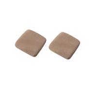 PODAY 2 pcs square stool chair cover, square dining chair elastic seat cover, dresser stool cover, bar stool cover, square wrinkle free elastic stool cover, washable 10-12.6in Dark-khaki