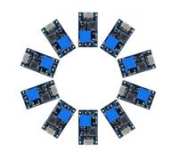 Podazz 10 PCS DC to DC Adjustable Boost Module 2V-24V to 5V-28V 2A,Boost Converter Power Supply with USB Micro