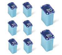 Podazz 32V 20A Miniature Fuse (10-Pack) - FMM MCASE 608840 Micro Cartridge Fuses Low-Profile Square Fuse for Car/Truck/Marine
