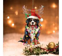 PODbyyou Bernese Mountain Dog Lanterns Christmas Ornaments 5in Acrylic