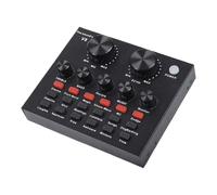 Podcast Audio Mixer - Sound Effects Console, Streaming Sound Processor | Live Karaoke Mixer For Youtueb Tiktek Twithc And Geming, Audio Interface For Creators Musicians Or Onlien Broadcasters