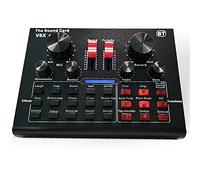 Podcast Equipment Bundle, Live Sound Card with Mic Kit And Adjustment Arm Stand, Audio Mixer for Gaming, Streaming