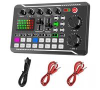 Podcast Equipment for Beginners - Professional Podcast Studio Kit with Sound Mixer, Audio Interface | All-inOne Podcasts Production Console for Streaming Recording, DJ PC Laptop Smartphone Use