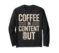 Podcast Host Coffee Podcaster Long Sleeve T-Shirt