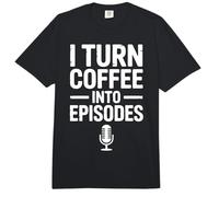 Podcast Host Podcasting Coffee Podcaster Comfort Colors Adult Heavyweight T-Shirt