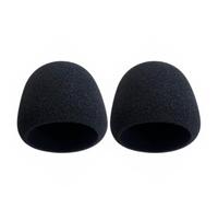 Podcast Mic Foam Cover Black Soft Sleeve for Cleaner Speech, A | Soft Foam Sleeve for Breath Wind Reduction, Podcast Voice Use, Online Lessons, Speech Chat Daily