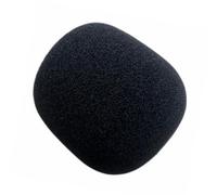 Podcast Mic Foam Cover Black Soft Windscreen Sleeve for Breath Wind Reduction Streaming Voice Use Online Lessons Mic Foam Windscreen Cover Microphone Wind Muff Filter Podcast Streaming Voice Chat