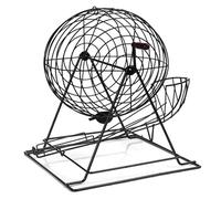 PODEC Manual Lottery Drawing Machine, Metal Raffle Drum Spin Machine with Ergonomics Handle, Lucky Draw Fundraiser, Can Hold 200 Balls(not Include), for Shopping Malls and Large Group Games