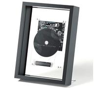 PODEC Retro Music Photo Frame CD Player, Wall Mountable CD Decorative Photo Frame with Remote Control and LED Screen, 5.0 BT+3.5mm AUX Output & Requires External Speakers, for Gallery, Corridor