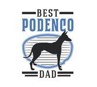 Podenco Notebook: Best Podenco Dad Canario / 6x9 Inches / 120 ruled Sites