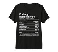 Podengo Dog Nutrition Facts Funny Podengo Premium T-Shirt