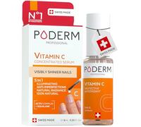 PODERM 5-in-1 Nail Booster Serum - Vitamin C | Illuminating & Antioxidant for Dull Nails - 6 ML | Nourishes, Strengthens and Protects Nail | 100% Natural - Developed by a Podiatrist in Switzerland