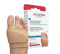 PODERM - BUNION AND PLANTAR PAIN DUAL PROTECTION PATENTED ARNICA GEL - Immediately Cushions and Relieves Pain - Anti-Callus - 100% Natural Actives - Swiss Lab