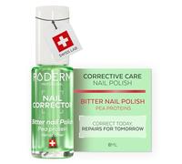 PODERM Nail Care Corrector Polish for Bitten Nails - Bitter | Creates a Protective Barrier & Glossy Finish - 8 ml | Long-Lasting Taste with Pea Proteins | Developed by a Podiatrist in Switzerland