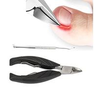 Podiatrist Toenail Clippers, Ingrown Toenail Clippers, Professional Thick Ingrown Toenail Clippers Pedicure Toenail Trimmer Curved Care Tool