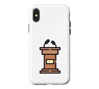 Podium Lectern Speech Lecture Debate Pulpit Oratory Case for iPhone X/XS