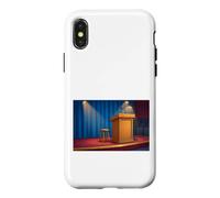 Podium Lectern Speech Lecture Debate Pulpit Oratory Case for iPhone X/XS