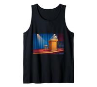 Podium Lectern Speech Lecture Debate Pulpit Oratory Tank Top