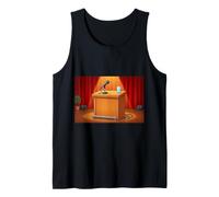 Podium Lectern Speech Lecture Debate Pulpit Oratory Tank Top