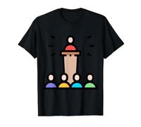Podium Lectern Speech Lecture Debate Pulpit Oratory Value Graphic T-Shirt, Men, Black, L