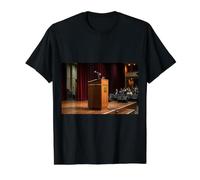 Podium Lectern Speech Lecture Debate Pulpit Oratory Value Graphic T-Shirt, Men, Black, XL