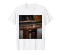 Podium Lectern Speech Lecture Debate Pulpit Oratory Value Graphic T-Shirt, Men, White, S