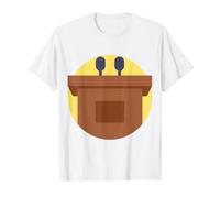 Podium Lectern Speech Lecture Debate Pulpit Oratory Value Graphic T-Shirt, Men, White, S