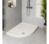 Podium Low Profile 1200 x 900mm Non-Slip Offset Quadrant Shower Tray with Waste - LH Entry
